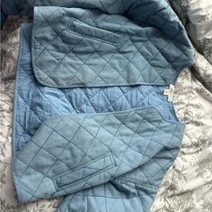 Treasure & Bond Light Blue Quilted Vest